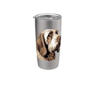 Wirehaired Pointing Griffon Portrait Stainless Steel Insulated Tumbler