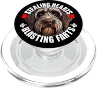 Wirehaired Pointing Griffon Stealing Hearts Blasting Farts PopSockets PopGrip for MagSafe