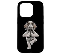 Wirehaired Pointing Griffon Yoga Dog Puppy Funny Dogs Asana Case for iPhone 15 Pro