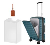 WireHot Luggage with Spinner Wheels, 3-Piece ABS+PC Hardside Luggage Set with TSA Lock, Scratch-Resistant Surface (20''+24''+28''), Teal Blue, 20 inch
