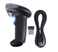 Wireless 2.4G Barcode Scanner Accurate Fast Light Buzzer Alarm QR Code Scanner for Warehouse Delivery Supermarkets