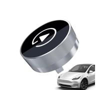 Wireless - 3x3CM Aluminum Alloy Car Smart Plug | Wireless Car Connector for Autocarplay Box, Silver Orange, Plug-and-Play Ćar Multimedia Adapter, Stream Music, Phone Integration