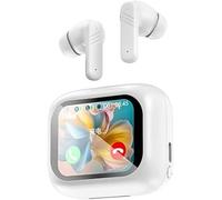 Wireless 5.4 Earbuds With Active Noise Cancelling, Smart Touch Control, AI Translation, And Rich Stereo Sound For International Communication And Entertainment(white) Professional and Fashion