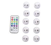 Wireless Adhesive LED Car Interior Ambient Light Remote Decor Auto Roof with Lamp Foot Atmosphere Battery Car Colorful