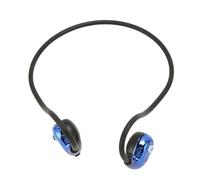 Wireless Air Conduction Headphones, 20-18000HZ Wide Frequency Response Range Open Ear Air Conduction Headphones 14mm Speakers for Hiking (Blue)