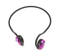 Wireless Air Conduction Headphones, 20-18000HZ Wide Frequency Response Range Open Ear Air Conduction Headphones 14mm Speakers for Hiking (Purple)