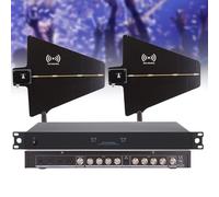 Wireless Antenna Distribution System, Active Directional Antennas for Wireless Microphone Systems, Combiner System with 2 Antenna Paddles for Stage Performance and Events
