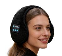 Wireless Audio Hat - Adjustable and Heated Wireless Earbuds, Unisex Earmuffs, Adjustable Winter Earmuffs for Men Girls Travel Audio Listening Music Neck Ski Sports Outdoor Indoor