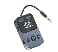 Wireless Audio Transmitter Receiver - 3.5mm Aux Jack Adapter, Signal Converter for Laptop Airplane Travel, Stereo Link with Stable Connection, Sound Device, Two Channel Bridge for Car Gym Home