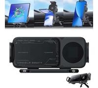 Wireless Auto Rotating Car Charger Mount,2024 High Intelligent Mobile Phone/Pad Holder,Fast Charging Phone Holder with Max 15W,2 in 1 Auto Rotating Phone Holder Car Vent Phone Mount for Most Phones-A