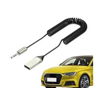 Wireless Aux Input Adapter Receiver | USB-A to 3.5mm Wireless-Audio Transmitter Car Receivers for Music Hands-Free Calling |High-Fidelity Auto Streaming Device for Vehicle