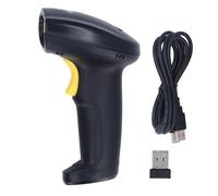 Wireless Barcode Scanner 2.4G USB Handheld 1D 2D QR Code Reader Driver Barcode Scanner for Supermarket Retail Inventory Management ABS Material