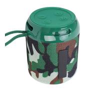 Wireless Bass Speaker with Bluetooth Technology for Clear Handsfree Calls - Ideal for Outdoor Use - Durable ABS Material - Compact Size 2.9in X 2.9in X 3.8in (Camo Green)