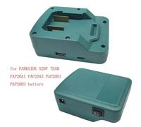 Wireless Battery Charger Adapter for X20V Team, PAP20A1/PAP20A3/PAP20B1/PAP20B3 Power Tool Batteries - 20V DC Input, USB QC 3.0 & Type-C PD 3.0