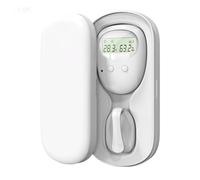 Wireless Bedwetting Alarm for Children, 10 Meters Sensing Range Rechargeable Bed Wetting Alarm with Carrying Case, High Sensitivity, Potty Training Device (Temperature+Humidity Display)