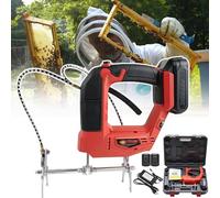 Wireless Beehive Frame Shaking Machine with Anti-Slip Grip, Rechargeable Bee Shaker Designed for Beekeepers to Prevent Stings and Improve Honey Extraction (Red, 2 Battery)