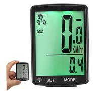 Wireless Bicycle Odometer Speedometer with Large Lcd Display