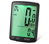 Wireless Bicycle Speedometer Odometer Black with Lcd Display