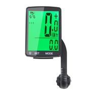Wireless Bike Computer, Cycling Speedometer Odometer with Large LCD Display, Auto Wake-Up Sleep Mode, Waterproof Road Mountain Foldable Bike Accessories, Black