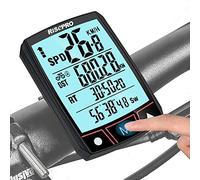Wireless Bike Computer, RISEPRO Bicycle Speedometer and Odometer Wireless Waterproof Touchscreen Cycle Bike Computer with Backlight LCD Display & Multi-Functions