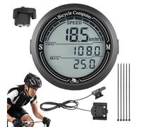 Wireless Bike Odometer, Speedometer Cycle Computer, LCD Display with Waterproof Design, Bicycle Electronics, Data Tracking Gear with Professional Performance, Cycling Accessory for Distance