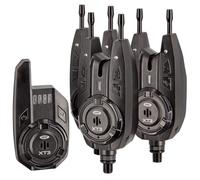 Wireless Bite Alarm Set XT-3 Advanced Detection 400m Range, Anti-Theft Feature, Sensitivity & Volume Control, LED Night Light, Storm-Resistent, Vibration Mode, Carp Fishing Indicator Kit