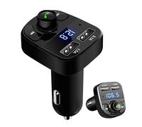Wireless Blue-tooth 5.3 FM Transmitter For Car, Blue Tooth Car Adaptor, Wireless FM Radio Transmitter, Car FM Receiver Radio Adapter - HandsFree Calling Radio Adapter With LED Screen