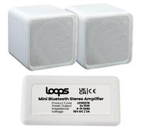 Wireless Bluetooth Amplifier & 80W Bookshelf Speaker Kit Surround Sound HiFi Amp