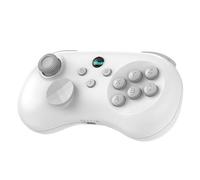 Wireless Bluetooth Controller for Switch/Android/iOS, 6-Button Layout for Classic SEGA Games, Fighting Controller for PS3/PS4/PC, with Hall Effect Joysticks & Triggers, Turbo Function (White)