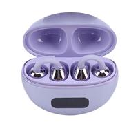 Wireless Bluetooth Earbuds Compact Design with HiFi Sound Quality for Running Sports Swimming 2 Units (Purple)