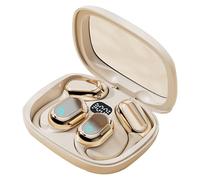 Wireless Bluetooth Earbuds Open-Ear Design 98-Hour Ultra-Long Battery Life Next-Gen Bluetooth 5.3 Technology IP5 Water Resistance Rating Water-Resistant Coating & Mesh Fabric Hands-Free Touch white