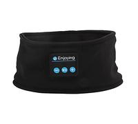 Wireless Bluetooth Earphone Sweatband, Sleep Headphones, Headphone Headband with Volume Manager, Perfect for Outdoor Sports Yoga Music Meditation, 8 Hours Playback, Black