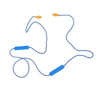 Wireless Bluetooth Earplugs Noise Cancelling for Construction and Woodworking Neckband Earplug Headphone Fast Pairing (Blue Wire)