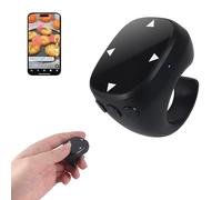Wireless Bluetooth Finger Ring Mouse, Rechargeable TikTok Scrolling Ring with Touch Screen, E-Book Page Turner, Remote Control Short Video, Camera Shutter Selfie, for Phone, Tablet, Android, iOS