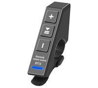 Wireless Bluetooth Media Button Steering Wheel Remote Control for Car Bike Motorcycle Handlebar Rechargeable IP67 Waterproof Wireless Handlebar Remote Controller Compatible with iPhone/Android