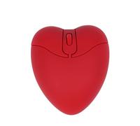 Wireless Bluetooth Mouse Cute Heart Shape Mouse 2.4GHz & Bluetooth Dual Mode 1000DPI Optical Computer Mice with USB Receiver Portable Travel Cordless Mouse for Laptop PC Computer Desktop Gift(Red)