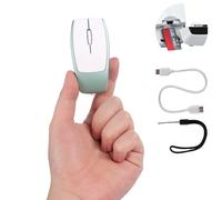 Wireless Bluetooth Mouse with Card Reader (Up to 2TB) Mini Portable Lightweight Silent Rechargeable Optical Cordless Mice for PC Laptop Tablet Smartphone Android Windows Girl Boy Gift（green）