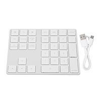 Wireless Bluetooth Number Pad 34 Keys Numeric Keypad Numpad Portable Mini Financial Accounting Rechargeable Numeric Pad Easy To Carry for Laptop Desktop, PC, Notebook