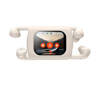 Wireless Bluetooth One Touch Screen Box with Two Pairs of Active Noise Cancelling Earbuds Smart ANC/ENC Earphones In Ear Headphones with Screen On Case TWS Ear Phones Bluetooth for iPhone Android Work