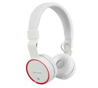 WIRELESS BLUETOOTH RECHARGEABLE HEADPHONES W/ MICROPHONE/FM RADIO AVL156 - WHITE