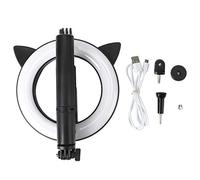 WIRELESS BLUETOOTH SELFIE STICK WITH CAT EAR-SHAPED FILL LIGHT FOR ONLINE CLASSES