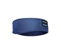 Wireless Bluetooth Sleeping Headband | Comfortable Sleep Headphones for Night Use, Soft Music & Meditation Headband with Built-in Speakers, Perfect for Side Sleepers, UK Compatible (Blue)