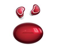 Wireless Bluetooth Small Earbuds In Ear Headphones ENC Noise Cancelling Inear Earphones for Small Ears Waterproof Sports Kids Girls Red Earbuds TWS Soft Ear Buds for iPhone Android Women Kids Music