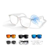 Wireless Bluetooth Smart Glasses for Men Women Blue Light Blocking AI Real-Time Languages Translation Eyeglasses Hands-Free Bluelight Eyewear with Audio for iPhone Android Computer Ebooks Office