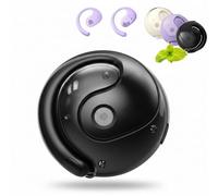 Wireless Bluetooth Translation Earbuds, Real-Time Language Translator with AI App, Support 75 Languages, HiFi Stereo Sound, Open Ear Design for Travel, Business & Learning (Black)