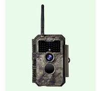 Wireless Bluetooth WiFi Game Trail Deer Camera 48MP 1296P Night Vision No Glow Motion Activated Stealth Camouflage for Wildlife Hunting, Home Security | W600 Brown