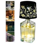 Wireless Bottle Lamp | Waterproof Rechargeable USB Wine Bottle Table Lamp | Hollow Table Lamps Solar Lights, for B-ars, Parties, Restaurants, Camping