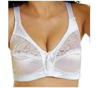 Wireless Bra | Full Coverage Non Wired Bras for Women | Comfort Bra Full Cup Firm Control | Wireless Minimizer Bra Plus Size Non Padded Soft Bra (White, 36D)