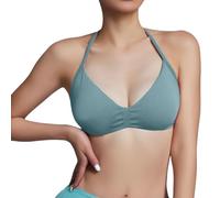 Wireless Bra, Influence Strappy Bra Sports Bras For Women Backless Padded Strappy Bra Workout Gym Yoga With Removable Cups