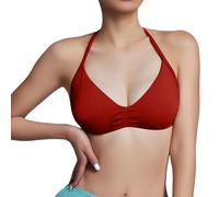 Wireless Bra, Influence Strappy Bra Sports Bras For Women Backless Padded Strappy Bra Workout Gym Yoga With Removable Cups